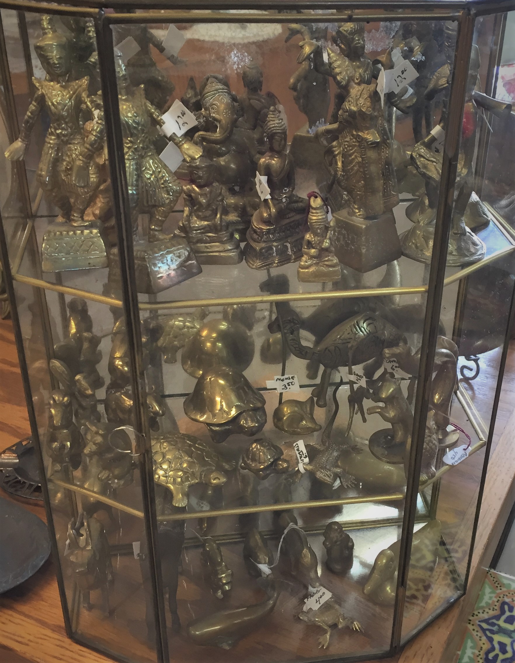 small brass figures